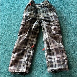 Burton Casual Plaid Bottoms in Brown and Gray
